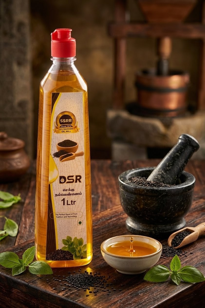 SSR Cold-Pressed Sesame Oil - செக்கு நல்லெண்ணெய்
