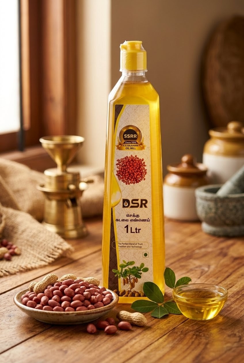 SSR Cold-Pressed Groundnut Oil - செக்கு கடலை எண்ணெய்