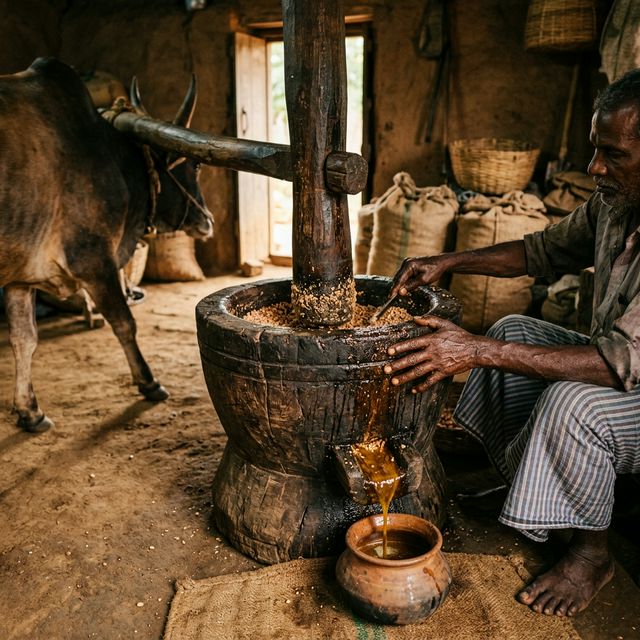 Traditional Chekku Oil Press